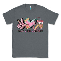 Charcoal Heather peace love nursing Classic Tee - CowGirlArtShop