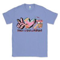 Colony Blue peace love nursing Classic Tee - CowGirlArtShop