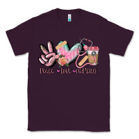 Plum peace love nursing Classic Tee - CowGirlArtShop