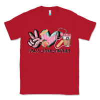 Red peace love nursing Classic Tee - CowGirlArtShop