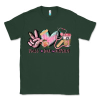 Sports Green peace love nursing Classic Tee - CowGirlArtShop