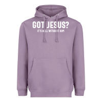 Lavender Got Jesus It's Hell Without Him - Christian Heavyweight Hoodie - artisFamous