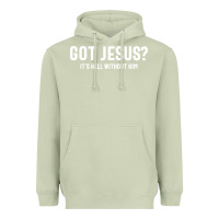 Matcha Got Jesus It's Hell Without Him - Christian Heavyweight Hoodie - artisFamous