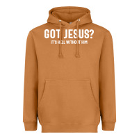 Meerkat Got Jesus It's Hell Without Him - Christian Heavyweight Hoodie - artisFamous