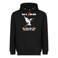 Black black rock and roll Heavyweight Hoodie - artisFamous