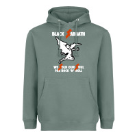 Sage black rock and roll Heavyweight Hoodie - artisFamous
