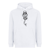 White dark mark Heavyweight Hoodie - artisFamous