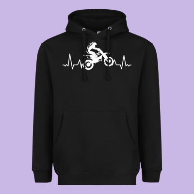 Dirt Bike Heavyweight Hoodie Designed By Artisfamous