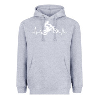 Heather Grey dirt bike Heavyweight Hoodie - artisFamous