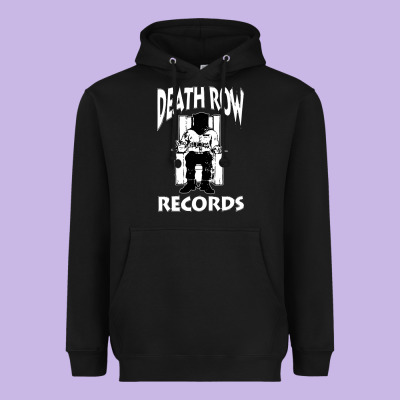 Death Row Records Black Heavyweight Hoodie Designed By Artisfamous