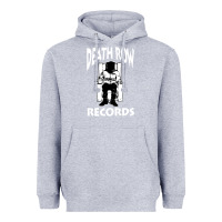 Heather Grey death row records black Heavyweight Hoodie - artisFamous