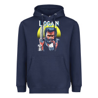 Navy old man logan cover Heavyweight Hoodie - artisFamous