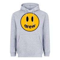 Heather Grey Drew Smile House Heavyweight Hoodie - artisFamous