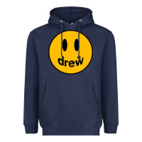 Navy Drew Smile House Heavyweight Hoodie - artisFamous