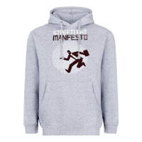 Heather Grey streetlight manisfesto vertigo Heavyweight Hoodie - artisFamous