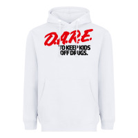 White dare shirt Heavyweight Hoodie - artisFamous