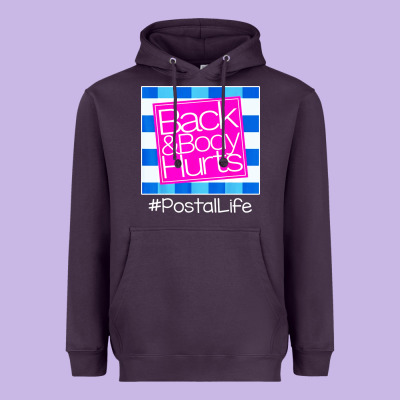 Back And Body Hurts Heavyweight Hoodie Designed By Artisfamous