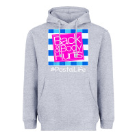 Heather Grey back and body hurts Heavyweight Hoodie - artisFamous