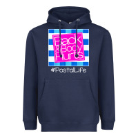 Navy back and body hurts Heavyweight Hoodie - artisFamous