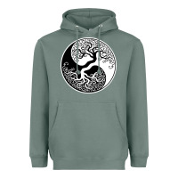 Sage tree of life yin yang Heavyweight Hoodie - artisFamous
