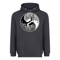 Smoke tree of life yin yang Heavyweight Hoodie - artisFamous