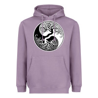 Lavender tree of life yin yang Heavyweight Hoodie - artisFamous