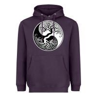 Plum tree of life yin yang Heavyweight Hoodie - artisFamous