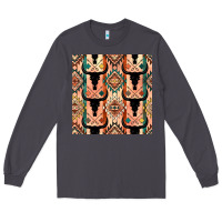 Smoke native american aztec seamless pattern 4 Long Sleeve Tee - BundleAndBundleShop