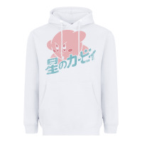White funny kirby kanji Heavyweight Hoodie - artisFamous
