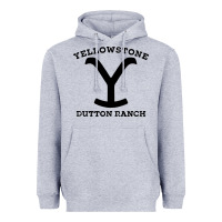 Heather Grey black stone dutton ranch Heavyweight Hoodie - artisFamous