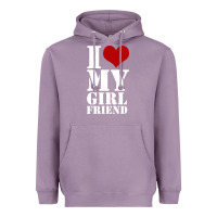 Lavender i heart my girlfriend shirt Heavyweight Hoodie - artisFamous