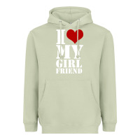 Matcha i heart my girlfriend shirt Heavyweight Hoodie - artisFamous
