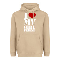 Mushroom i heart my girlfriend shirt Heavyweight Hoodie - artisFamous