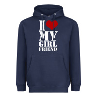 I Heart My Girlfriend Shirt Heavyweight Hoodie | Teevron