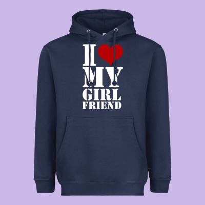 I Heart My Girlfriend Shirt Heavyweight Hoodie Designed By Artisfamous