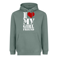 Sage i heart my girlfriend shirt Heavyweight Hoodie - artisFamous