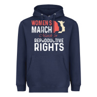 Navy women’s march for reproductive rights pro choice feminist, women’s Heavyweight Hoodie - artisFamous