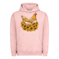 Chicken With Sunflowers Urban Hoodie | Teevron