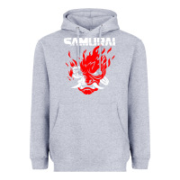 Heather Grey cyberpunk 2077 Heavyweight Hoodie - artisFamous
