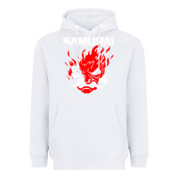 White cyberpunk 2077 Heavyweight Hoodie - artisFamous