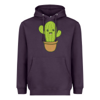 Plum happy cactus hug me please Heavyweight Hoodie - artisFamous