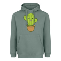 Sage happy cactus hug me please Heavyweight Hoodie - artisFamous