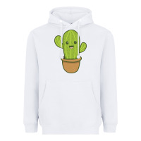 White happy cactus hug me please Heavyweight Hoodie - artisFamous