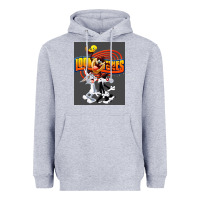 Heather Grey cartoon Heavyweight Hoodie - artisFamous