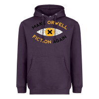 Plum make orwell fiction again Heavyweight Hoodie - artisFamous