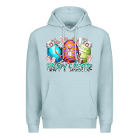 Blue Mist happy easter day eggs nurse Premium Hoodie - RacoonDesign