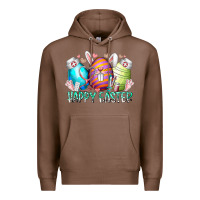 Chestnut happy easter day eggs nurse Premium Hoodie - RacoonDesign