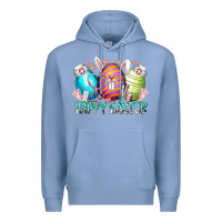 Colony Blue happy easter day eggs nurse Premium Hoodie - RacoonDesign