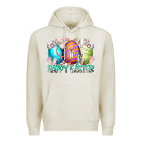 Oatmeal Heather happy easter day eggs nurse Premium Hoodie - RacoonDesign