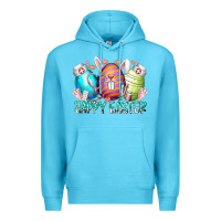 Ocean Blue happy easter day eggs nurse Premium Hoodie - RacoonDesign